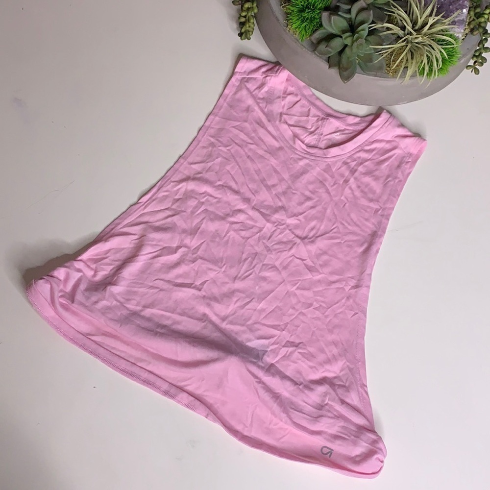 Gap fit pink side twist Sleeveless muscle tank top small girls